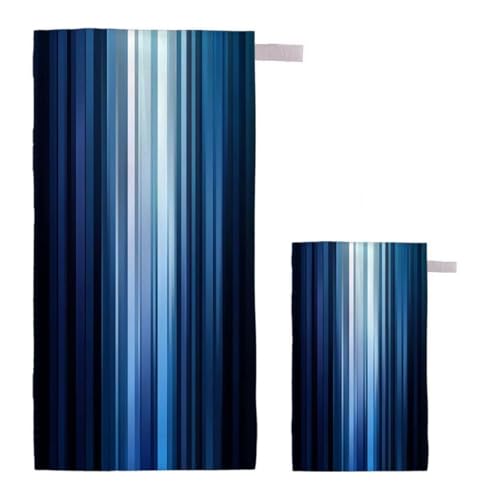 Strandtuch XXL 90x200cm/35x70cm 2er Set Mikrofaser Strandtuch, Schnelltrocknend Strandliege Kompakt Sandfrei Saunahandtuch mit Tasche, Mikrofaser Handtuch für Strand Reise Urlaub Camping (Traum) H-11 von Feionnug