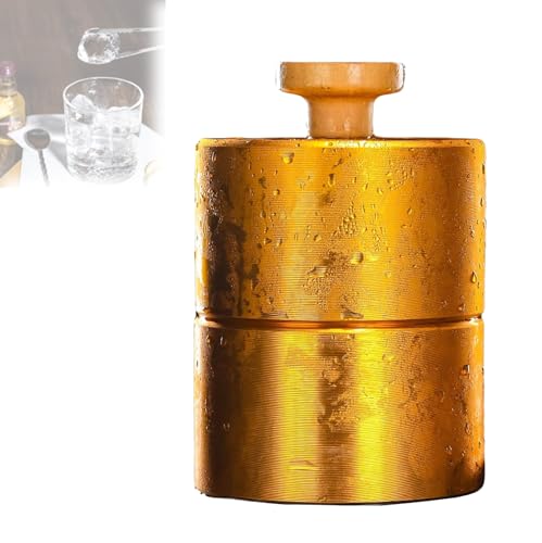 Eisballpresse, Eisform, Kein AnschließEn, Eisballpressen-Set Aus Aluminiumlegierung, Eiskugel, Eispresse, Schnelle Kompression, FüR Whisky, Cocktail Baseball-70mm von Feiphla