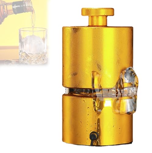 Eisballpresse, Eisform, Kein AnschließEn, Eisballpressen-Set Aus Aluminiumlegierung, Eiskugel, Eispresse, Schnelle Kompression, FüR Whisky, Cocktail Diamond-55mm von Feiphla