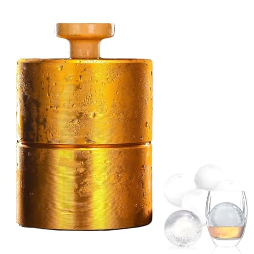 Feiphla Eisballpresse, Eisballmaschine, Kugel-Eisformen Zum KüHlen Von Cocktails Und Whisky, Stromlos, WäRmeleitend, FüR Bars Und Restaurants Sphere-65mm Feiphla Eisballpresse, Eisballmaschine, Kugel-Eisformen Zum KüHlen Von Cocktails Und Whisky, Stromlos, WäRmeleitend, FüR Bars Und Restaurants Sphere-65mm von Feiphla