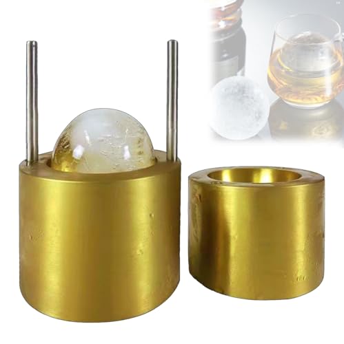 Feiphla EiswüRfelform FüR Cocktails Und Whiskey, Messing-EiswüRfel-Imprinter Klare EiswüRfel, Eispresse, Moderne Eisformen,FüR Whisky, Cocktail, Bourbon Sphere-50mm Feiphla EiswüRfelform FüR Cocktails Und Whiskey, Messing-EiswüRfel-Imprinter Klare EiswüRfel, Eispresse, Moderne Eisformen,FüR Whisky, Cocktail, Bourbon Sphere-50mm von Feiphla