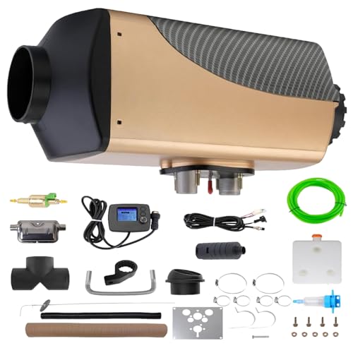 Luft Dieselheizung Standheizung 12 V 8kw, Luftheizung Air Diesel Diesel Standheizung Lufterhitzer, Dieselheizung Mit Lcd-Display Fernbedienung FüR Auto,12V-Gold Luft Dieselheizung Standheizung 12 V 8kw, Luftheizung Air Diesel Diesel Standheizung Lufterhitzer, Dieselheizung Mit Lcd-Display Fernbedienung FüR Auto,12V-Gold von Feiphla