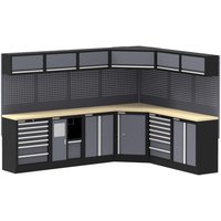 Werkstatteinrichtung Apollo anthrazit B/H/L: ca. 513x200x46 cm von Feistos