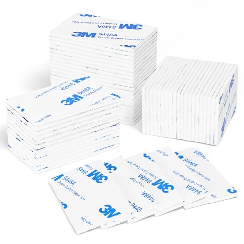 Feiyayi Doppelseitige Klebepads Extra Stark, 60 Stück Schaumstoff Klebepads, Doppelseitiges Klebeband, Schaumband Selbstklebend Montageband (Weiß) von Feiyayi
