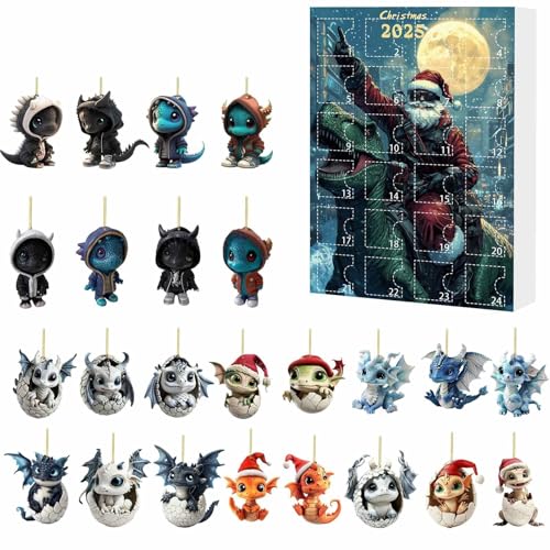 Adventskalender Weihnachten Weihnachten Countdown Dinosaurier Ornament Advent Kalender Geheimnis Set Urlaub Überraschung Für Kinder Festliche von Feizikaw