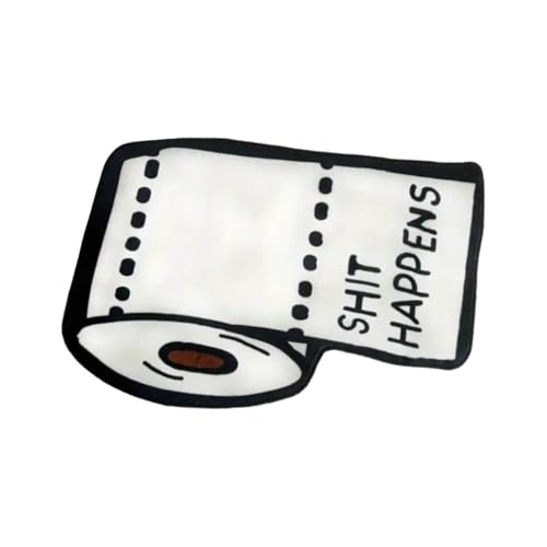 Feizikaw Badezimmer Badezimmermatte Kürbis Badezimmerteppich Rutschfester und seltsamer Badezimmerteppich Geeignet für Halloween-Heimdekoration (F, One Size) von Feizikaw