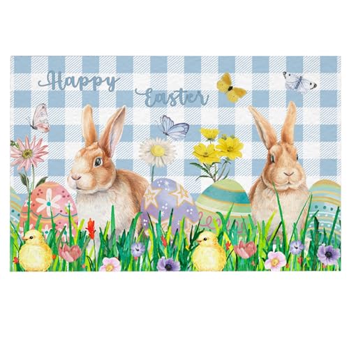 Badezimmer Heißer Ostern Fußmatten Hause Eintrag Matten Urlaub Dekorative Tür Matten Teppich Zwei (B, 80x50CM) von Feizikaw