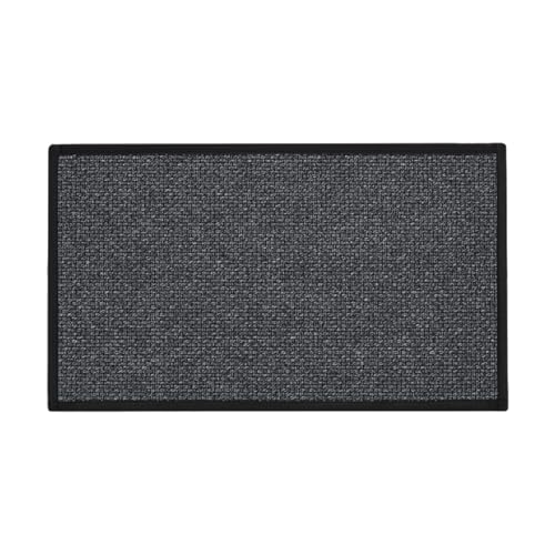 Badezimmer Lange Badezimmerteppiche, Gummirücken, gewebte, schnelltrocknende Badezimmermatten, geeignet für Badezimmerböden, Badewannen und gewebte dünne Fußmatten, (Black, 45x120x1cm) von Feizikaw