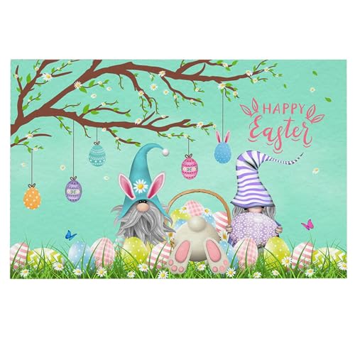 Badezimmer Teppich Heißer Ostern Fußmatten Hause Eintrag Matten Urlaub Dekorative Tür Matten Teppich Zehn (D, 80x50CM) von Feizikaw