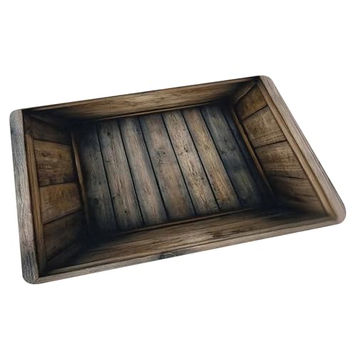 Feizikaw Duschvorleger Frottee „Visual Trap Schlamm-Fußmatte, pflegeleicht, wasserabsorbierend, Eingangsteppich für Badezimmer und Küche“ (Khaki, 40x60cm) von Feizikaw