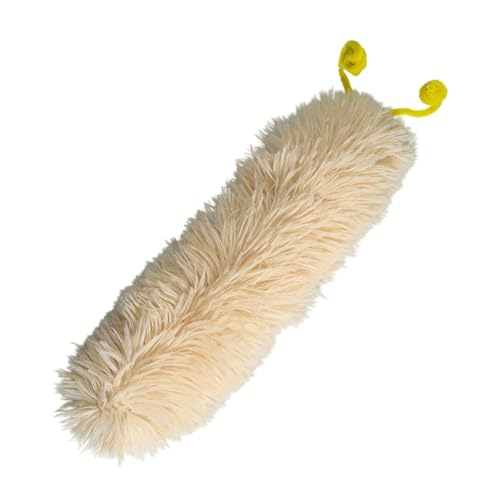 Feizikaw Kauspielzeug für Hunde Katzenkuscheltier Katzenspielzeug mit geformtem interaktivem Katzenspielzeug Katzenpuppe Kauspielzeug Kissen zum Schlafen Ausruhen Spielen (Yellow, 36cm) von Feizikaw