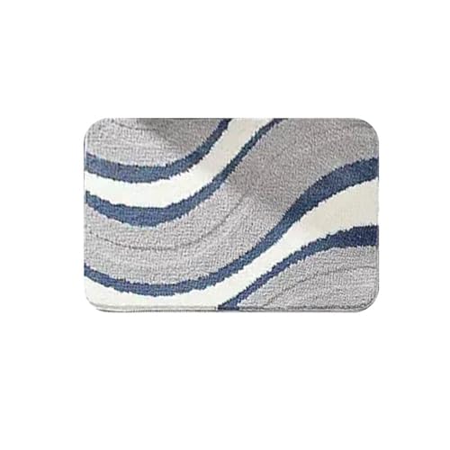 Feizikaw Teppich Bad Weicher Badezimmerteppich, quadratischer Teppich für Eingangsbereich und Badezimmer aus Kunstwolle (E, One Size) von Feizikaw
