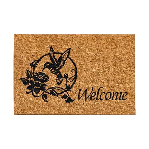 Feizikaw rutschfeste Badematte Willkommensmatten mit Blumenmotiv, Kokosfaser-Fußmatte, farbenfroh, Frühlings-Fußmatte für den Innenbereich, niedliche dekorative Fußmatten für den (Coffee, 40x60cm) Feizikaw rutschfeste Badematte Willkommensmatten mit Blumenmotiv, Kokosfaser-Fußmatte, farbenfroh, Frühlings-Fußmatte für den Innenbereich, niedliche dekorative Fußmatten für den (Coffee, 40x60cm) von Feizikaw