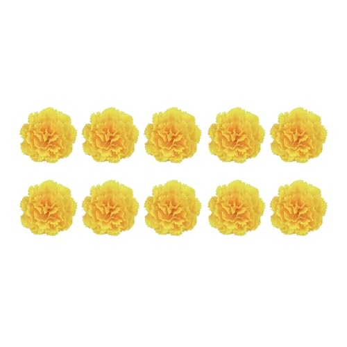 Getrocknete Blumen Gelbe 6cm Nelke DIY Girlande Hochzeit Urlaub Dekoration Urlaub Girlande Zubehör Party Dekoration Blumen (Yellow, 6cm) von Feizikaw