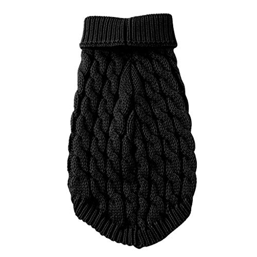 Feizikaw Haustierjacke bequem Haustier-Hundeweste, gutes Polyester, bequem, drinnen draußen, für Katzen Hunde (Black, XL) von Feizikaw