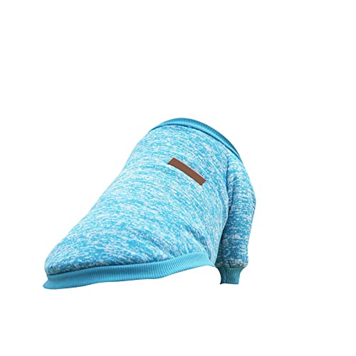 Feizikaw Hunde Klamotten Hundepullover Klassischer Warmer Haustierpullover Haustierhundekleidung Gestrickter Warmer Hundepyjama Kleiner Hund Welpen Winter Welpen Sweatshirt (I, L) von Feizikaw