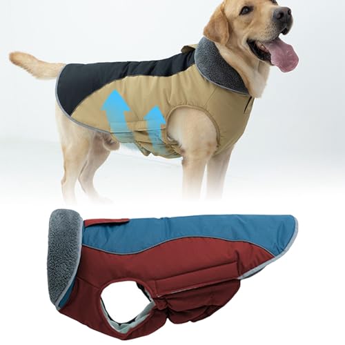Feizikaw Hunde Kleidung für Kleine Hunde Wintermantel für Hunde, Hundejacke für kaltes Wetter mit Polsterung, Hundeweste mit integrierter Warmer Haustierkleidung, Hundebekleidung mit (D, One Size) von Feizikaw