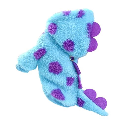 Hundekleider Hersteller von Hunde- Katzenbekleidung, warm, bequem, kurz, Blumen-Dinosaurier (A, XS) von Feizikaw