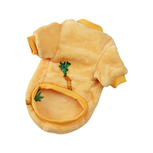 Feizikaw Hundekleider Tierkleidung Hundekleidung - Winterkleidung Teddybär Tierbekleidung Katze Frühlingskleidung Zwei Beine (Yellow, M) von Feizikaw