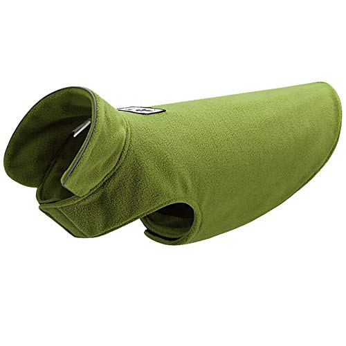 Feizikaw Hundekleidung Casual Kleidung Seiten Hund mit Weste Kleidung Sowohl -Fleece in Haustier- als auch Winter-On-Haustierkleidung (Green, S) von Feizikaw