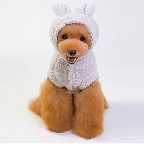 Feizikaw Hundepullover täglich Heiße Mode-Haustier-Hundetuch-Hundewinter-Stoff-Haustier-Weste (Grey, S) von Feizikaw