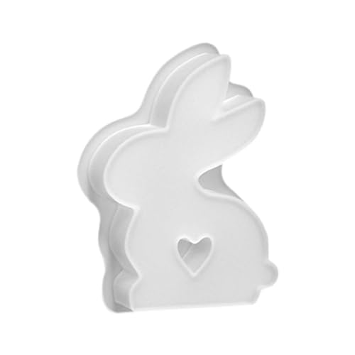 Kerzen 1 STÜCK Ostern Kaninchen Silikonformen Gussformen Kaninchen Kerzenformen zum Gießen Silikonform mit Kerzenform Seifenform (B, One Size) von Feizikaw