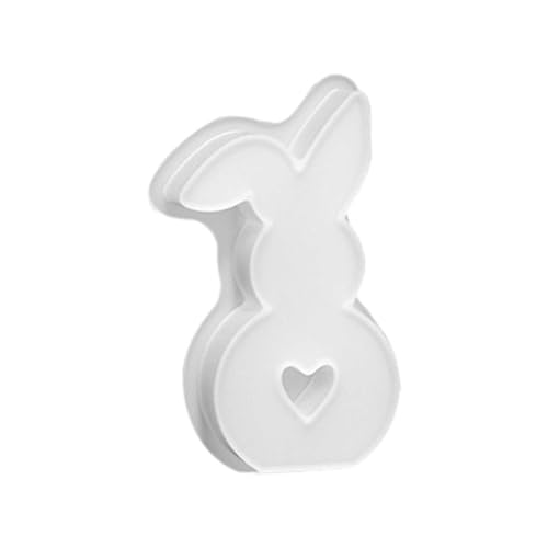 Kerzen 1 STÜCK Ostern Kaninchen Silikonformen Gussformen Kaninchen Kerzenformen zum Gießen Silikonform mit Kerzenform Seifenform (C, One Size) von Feizikaw
