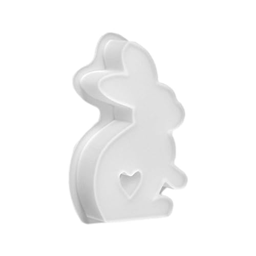 Kerzen 1 STÜCK Ostern Kaninchen Silikonformen Gussformen Kaninchen Kerzenformen zum Gießen Silikonform mit Kerzenform Seifenform (D, One Size) von Feizikaw