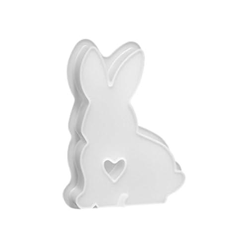 Kerzen 1 STÜCK Ostern Kaninchen Silikonformen Gussformen Kaninchen Kerzenformen zum Gießen Silikonform mit Kerzenform Seifenform (E, One Size) von Feizikaw