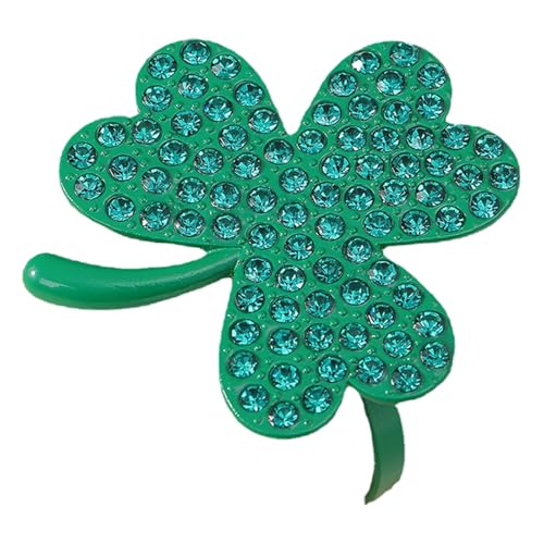 Party Accessoires Serviettenring St. Patrick's Day Serviettenringe Halter Schnalle Serviettenhalter Ring Metall Strass Serviettenring Für St. Patrick's Day Hochzeitsfeier Tisch (Dark Green, One Size) von Feizikaw