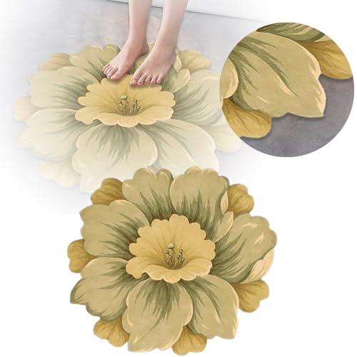 Rutschfeste Badematte Abstrakter floraler Teppich, Bodenmatte, orientalisches Design, Teppich für Schlafzimmer, Wohnzimmer, niedriger Flor, waschbarer Läufer für Schrank, Eingangsbereich, (B, 80cm) Rutschfeste Badematte Abstrakter floraler Teppich, Bodenmatte, orientalisches Design, Teppich für Schlafzimmer, Wohnzimmer, niedriger Flor, waschbarer Läufer für Schrank, Eingangsbereich, (B, 80cm) von Feizikaw
