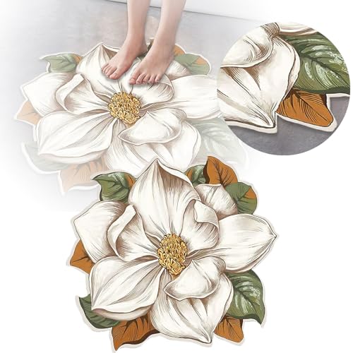Rutschfeste Badematte Abstrakter floraler Teppich, Bodenmatte, orientalisches Design, Teppich für Schlafzimmer, Wohnzimmer, niedriger Flor, waschbarer Läufer für Schrank, Eingangsbereich, (C, 80cm) Rutschfeste Badematte Abstrakter floraler Teppich, Bodenmatte, orientalisches Design, Teppich für Schlafzimmer, Wohnzimmer, niedriger Flor, waschbarer Läufer für Schrank, Eingangsbereich, (C, 80cm) von Feizikaw