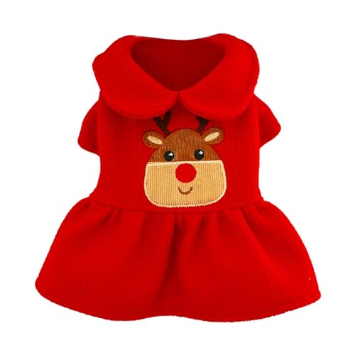 Feizikaw Shirts für Hunde Haustierkleidung Winter Warmes Weihnachtsfest Weihnachtspaarkleid (A, L) von Feizikaw