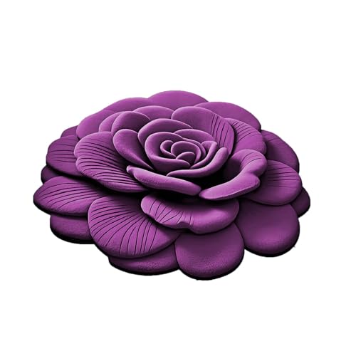 Teppich für Badezimmer Teppich mit elegantem Blumenmuster für Schlafzimmer, Badezimmer und Wohnzimmer. Dekorativ, sauber und stilvoll. Hochwertiges Kieselgurmaterial, perfekt für die (Purple, 40X40cm) Teppich für Badezimmer Teppich mit elegantem Blumenmuster für Schlafzimmer, Badezimmer und Wohnzimmer. Dekorativ, sauber und stilvoll. Hochwertiges Kieselgurmaterial, perfekt für die (Purple, 40X40cm) von Feizikaw