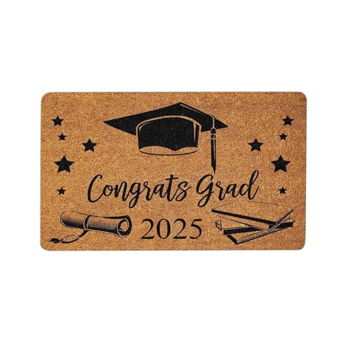 The Carpet Teppich Fußmatte für die Haustür „Graduation Season 2025“, Willkommensmatte für die Haustür mit Rutschfester Rückseite, leicht zu reinigende Eingangsmatten für drinnen und (A, One Size) The Carpet Teppich Fußmatte für die Haustür „Graduation Season 2025“, Willkommensmatte für die Haustür mit Rutschfester Rückseite, leicht zu reinigende Eingangsmatten für drinnen und (A, One Size) von Feizikaw