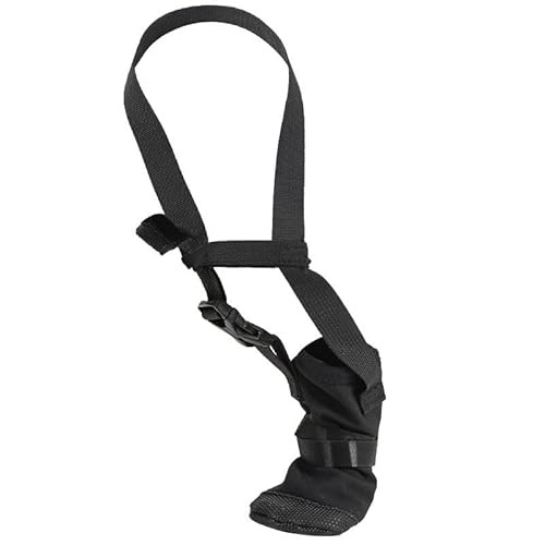 Vêtements pour Animaux de Compagnie Schützender Vorderstiefel für Hunde, verstellbare Hundeschuhe, Wasserhundeschuhe, Hundeschutzbodysuit zur Pflege, verstellbare Haustierkleidung für den (Black, L) von Feizikaw