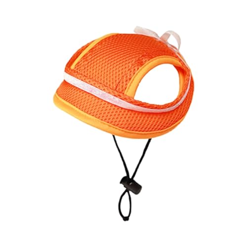 Feizikaw Vêtements Pour Animaux de Compagnie Sommer Neue Haustier Hut Atmungsaktive Sonnenschirm Katze Und Hund Hut Bogen Ohr Leckage Hund Liefert (A, L) von Feizikaw