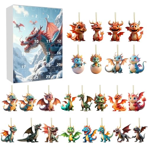 Weihnachts Countdown Kalender 2D-Countdown-Kalender-Set mit interessanten Ornamenten, süßes Sammlerstück aus Acryl, bedeutungsvolle Dekoration Weihnachts Countdown Kalender 2D-Countdown-Kalender-Set mit interessanten Ornamenten, süßes Sammlerstück aus Acryl, bedeutungsvolle Dekoration von Feizikaw