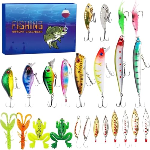 Weihnachts Countdown Kalender Angeln Adventskalender 2026 Weihnachten Adventskalender 24 Tage Angeln Angelset Weihnachts Countdown von Feizikaw