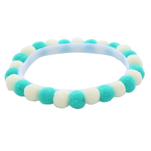 Welpen Halsbänder Verstellbare Haustierhalsbänder mit Pompons für Katzen und kleine Hunde, Party-Zubehör (H, One Size) von Feizikaw