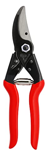 FELCO Gartenschere Nr. 5 (Schnitt-ø 25 mm, Länge 225 mm, Rebschere für große Hände, Klinge aus Stahl, spitz zulaufender Schneidkopf) FELCO 5 von FELCO