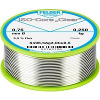 Felder Löttechnik ISO-Core  Clear  SAC305 Lötzinn Spule Sn96,5Ag3Cu0,5 0.250kg 0.75mm von Felder Löttechnik