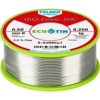 Felder Löttechnik ISO-Core RA Sn99Cu1 Lötzinn, bleifrei Spule Sn99,3Cu0,7 0.250kg 0.5mm Felder Löttechnik ISO-Core RA Sn99Cu1 Lötzinn, bleifrei Spule Sn99,3Cu0,7 0.250kg 0.5mm von Felder Löttechnik