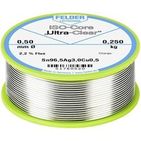 Felder Löttechnik ISO-Core  Ultra Clear  SAC305 Lötzinn Spule Sn96,5Ag3Cu0,5 0.250kg 0.5mm Felder Löttechnik ISO-Core  Ultra Clear  SAC305 Lötzinn Spule Sn96,5Ag3Cu0,5 0.250kg 0.5mm von Felder Löttechnik