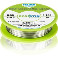 Felder Löttechnik ISO-Core  Ultra-Clear  Sn100Ni+ Lötzinn, bleifrei Spule Sn99,3CuNiG 0.100kg 0 Felder Löttechnik ISO-Core  Ultra-Clear  Sn100Ni+ Lötzinn, bleifrei Spule Sn99,3CuNiG 0.100kg 0 von Felder Löttechnik