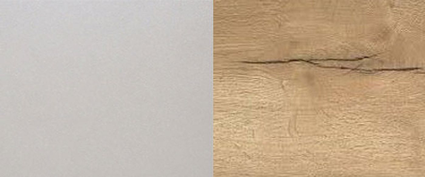 Feldmann-Wohnen Apothekerschrank Arezzo (1-St) 40x59x207cm grifflos grau - Halifax Eiche (AZ-2D14K/40/kargo) von Feldmann-Wohnen