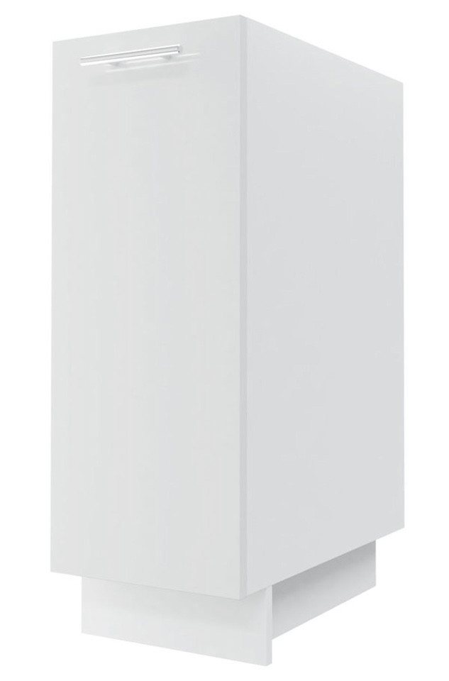 Feldmann-Wohnen Auszugsunterschrank Essen (1-türig, innen 1 Metallkorbauszug mit 2 Ablagen, 1-St., mit Acrylfronten (Ultrahochglanz), abrieb- / kratzfest) 30cm Front- und Korpusfarbe wählbar grifflos mit Schrankauszug von Feldmann-Wohnen
