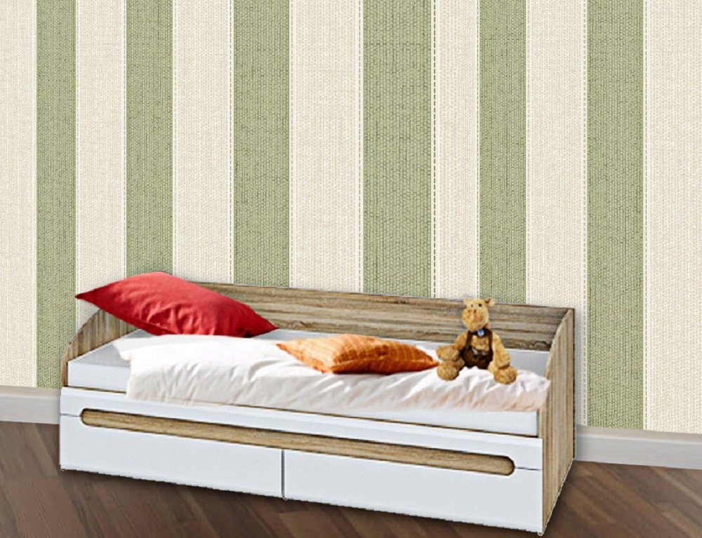 Feldmann-Wohnen Bett LEONARDO (mit 2 Bettschubladen), Liegefläche: 90 x 200 cm von Feldmann-Wohnen