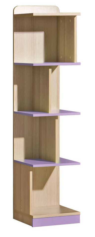 Feldmann-Wohnen Bücherregal Loreto, 1-tlg., 35x38x154,5cm Esche Coimbra / violett von Feldmann-Wohnen