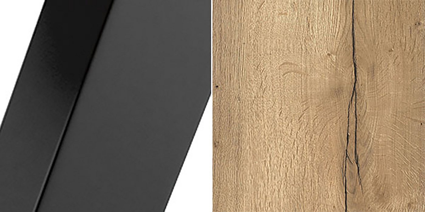 Feldmann-Wohnen Couchtisch Astro (wählbar aus 16 verschiedenen Tischplatten- und 4 Gestellfarben, 1-St., pulverbeschichtetes Gestell, besonders attraktiv, schlicht elegant), 76cm und 66cm Breite, 2-teilig von Feldmann-Wohnen